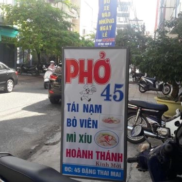 Thực đơn- Quán Ăn Phở 45