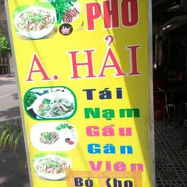 Thực đơn- Quán Ăn Phở A. Hải