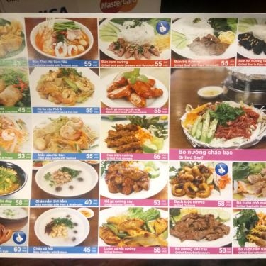 Thực đơn- Nhà Hàng Phố Á - Phở & Cuốn - AEON Mall Bình Tân