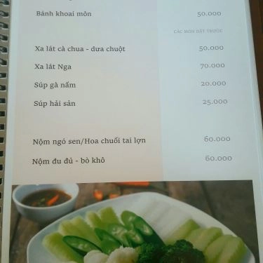 Thực đơn- Quán Ăn Phở An - Trần Bình