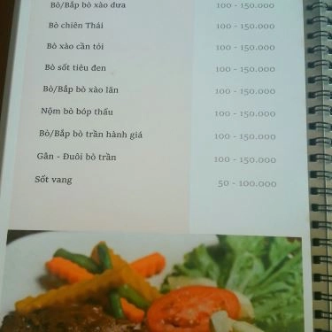 Thực đơn- Quán Ăn Phở An - Trần Bình