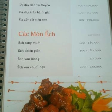 Thực đơn- Quán Ăn Phở An - Trần Bình