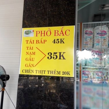 Thực đơn- Quán Ăn Phở Bắc - Đường A
