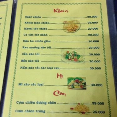 Thực đơn- Quán Ăn Phố Biển Quán - Điện Biên Phủ