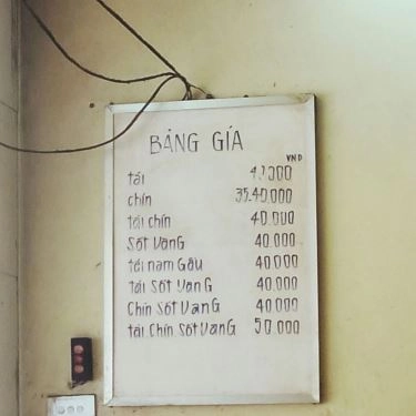 Thực đơn- Quán Ăn Phở Bò Bà Tựu - Hàng Da