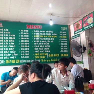 Thực đơn- Quán Ăn Phở Bò KCC - Chùa Bộc