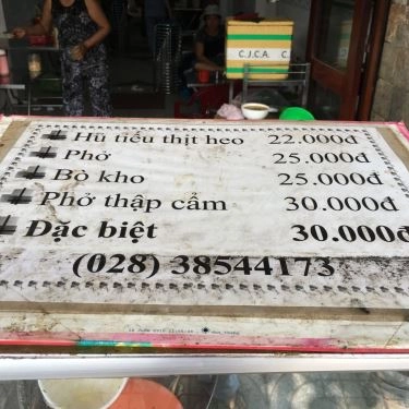 Thực đơn- Quán Ăn Phở Bò Kho 658
