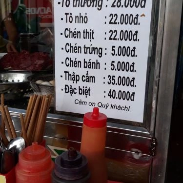 Thực đơn- Quán Ăn Phở Bò Thành Công