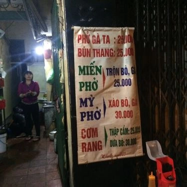 Thực đơn- Quán Ăn Phở, Bún, Cơm rang - Bà Triệu