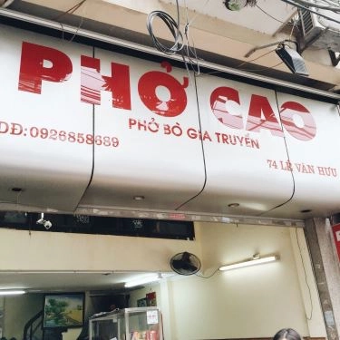 Tổng hợp- Quán Ăn Phở Cao - Phở Bò Gia Truyền