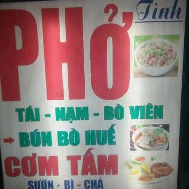 Thực đơn- Quán Ăn Tình - Phở, Cơm Tấm & Bún Bò Huế