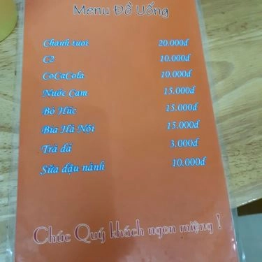 Thực đơn- Quán Ăn Phở Cuốn Ngũ Xã - Duy Tân