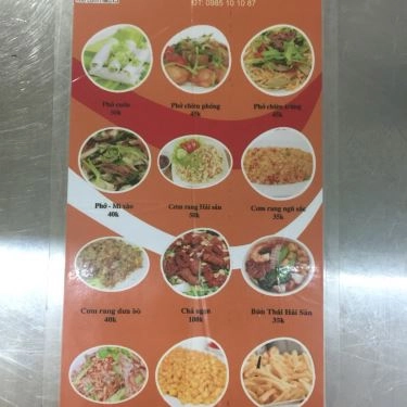 Thực đơn- Quán Ăn Phở Cuốn Ngũ Xã - Duy Tân