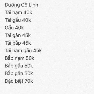 Tổng hợp- Quán Ăn Phở Cường Hàng Muối - Cổ Linh