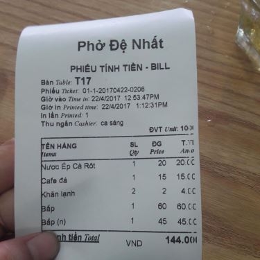 Tổng hợp- Quán Ăn Phở Đệ Nhất Võ Tuấn - Quốc Lộ 22