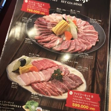 Thực đơn- Nhà Hàng Phổ Đình - Uraetei BBQ Japan