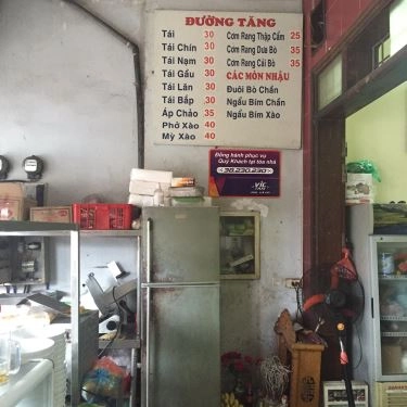 Thực đơn- Quán Ăn Phở Đường Tăng - Nguyễn Trãi