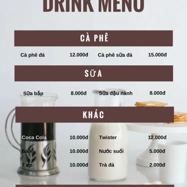 Thực đơn- Quán Ăn Phở Gà & Bò Kho 69