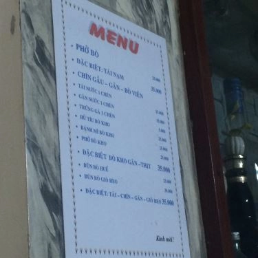 Thực đơn- Quán Ăn Quán Hải Hiếu - Phở & Bò Kho