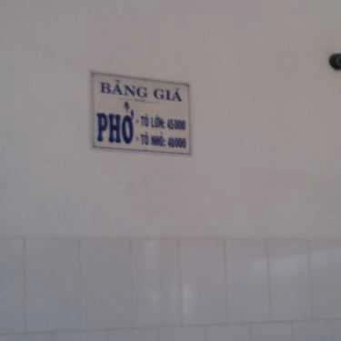 Thực đơn- Quán Ăn Phở Hồng
