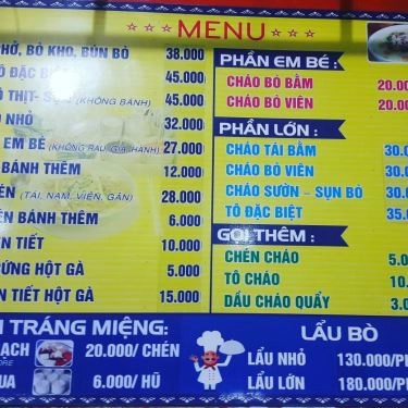 Thực đơn- Quán Ăn Phở Hồng - Ấp Chiến Lược