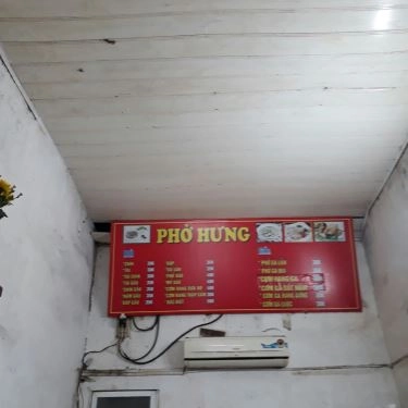 Thực đơn- Quán Ăn Phở Hưng - Xã Đàn
