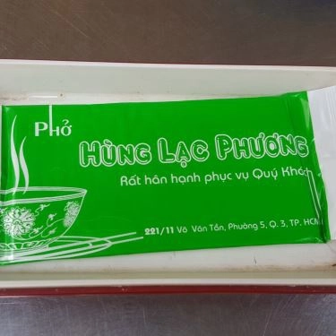 Thực đơn- Quán Ăn Phở Hùng Lạc Phương - Võ Văn Tần