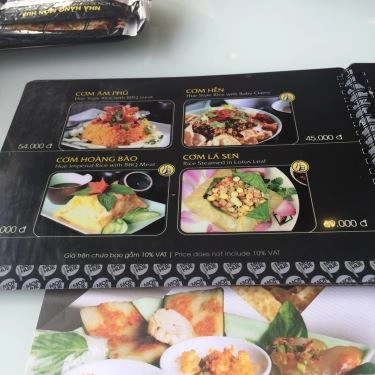 Thực đơn- Quán Ăn Phở Hùng - Lê Quang Định