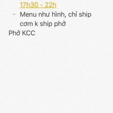 Tổng hợp- Quán Ăn Phở KCC - Lê Đức Thọ