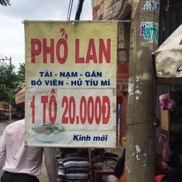 Thực đơn- Quán Ăn Phở Lan