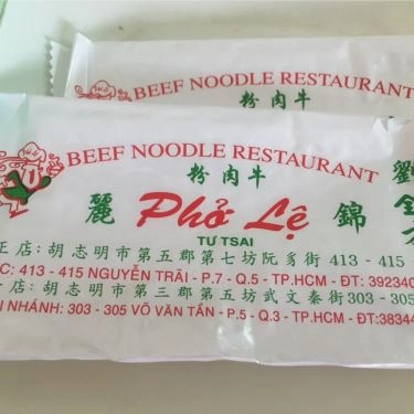 Tổng hợp- Quán Ăn Phở Lệ - Võ Văn Tần