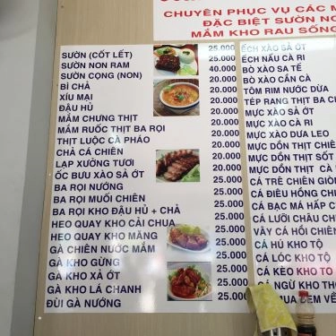 Thực đơn- Quán Ăn Phở Liên
