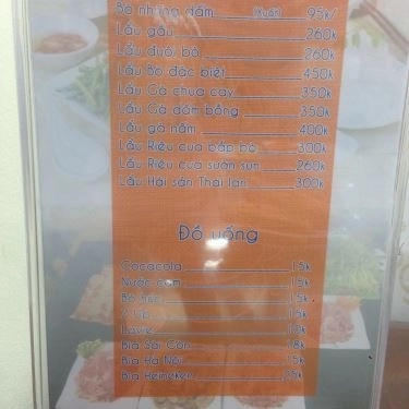 Thực đơn- Quán Ăn Cơm Gà Hải Nam - Bún Đậu Mơ