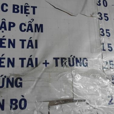 Thực đơn- Quán Ăn Phở Lý Quốc Sư