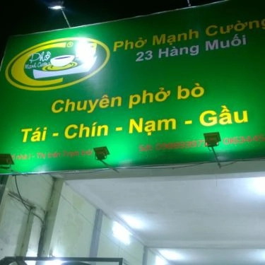 Tổng hợp- Quán Ăn Mạnh Cường - Phở Bò