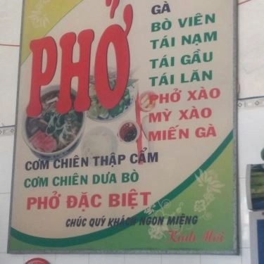 Thực đơn- Quán Ăn Phở Mạnh Tiến
