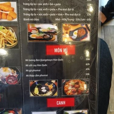 Thực đơn- Quán Ăn Phố Mì Cay Seoul 12 Cấp Độ - Nha Trang