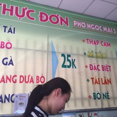Thực đơn- Quán Ăn Phở Ngọc Mai