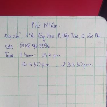 Tổng hợp- Quán Ăn Phở Nhân - 156 Cây Keo