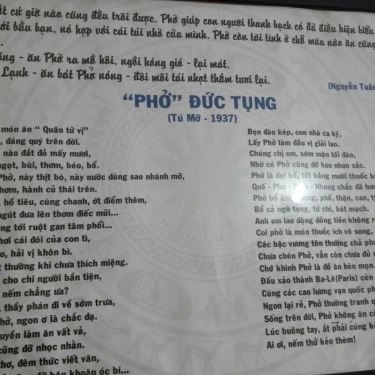 Thực đơn- Quán Ăn Phở Nhớ - Huỳnh Thúc Kháng