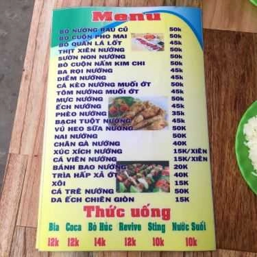 Thực đơn- Quán Ăn Phố Nướng BBQ