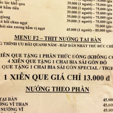 Tổng hợp- Quán Ăn Phố Nướng F2
