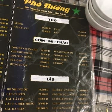 Thực đơn- Quán Ăn Phố Nướng - Nguyễn Sinh Sắc