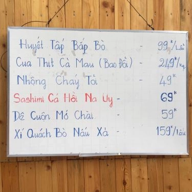 Thực đơn- Quán Ăn Phố Nướng Ohio - BBQ & Beer Garden