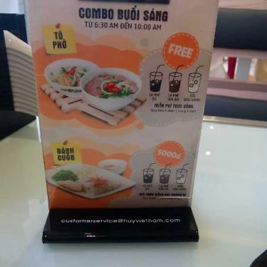 Thực đơn- Quán Ăn Phở Ông Hùng - 682 Trần Hưng Đạo