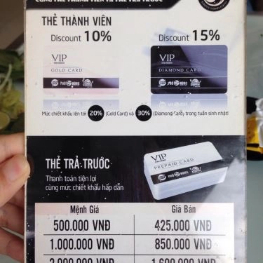 Thực đơn- Quán Ăn Phở Ông Hùng - 18A Trường Sơn