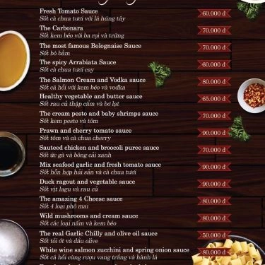 Thực đơn- Quán Ăn Phở Ông Tây