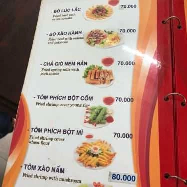 Thực đơn- Quán Ăn Phở Sài Gòn - Nguyễn Văn Cừ