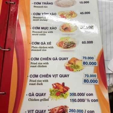 Thực đơn- Quán Ăn Phở Sài Gòn - Nguyễn Văn Cừ