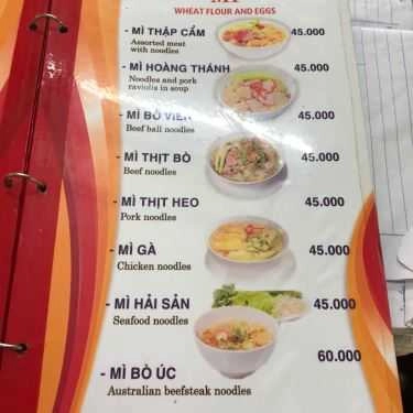 Thực đơn- Quán Ăn Phở Sài Gòn - Nguyễn Văn Cừ